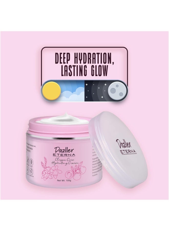 Dazller Eterna Classic Care Hydrating Cream, 100g - Deep nourishment with Vitamin B5 & Vitamin E, Penetrates deep, Absorbs Quick, Intense hydration with Jojoba oil and Kokum butter - Image 4